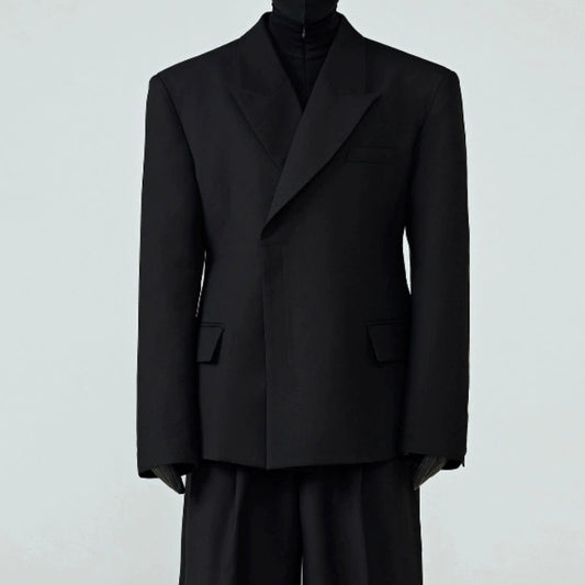 Waist Suit Drape Jacket