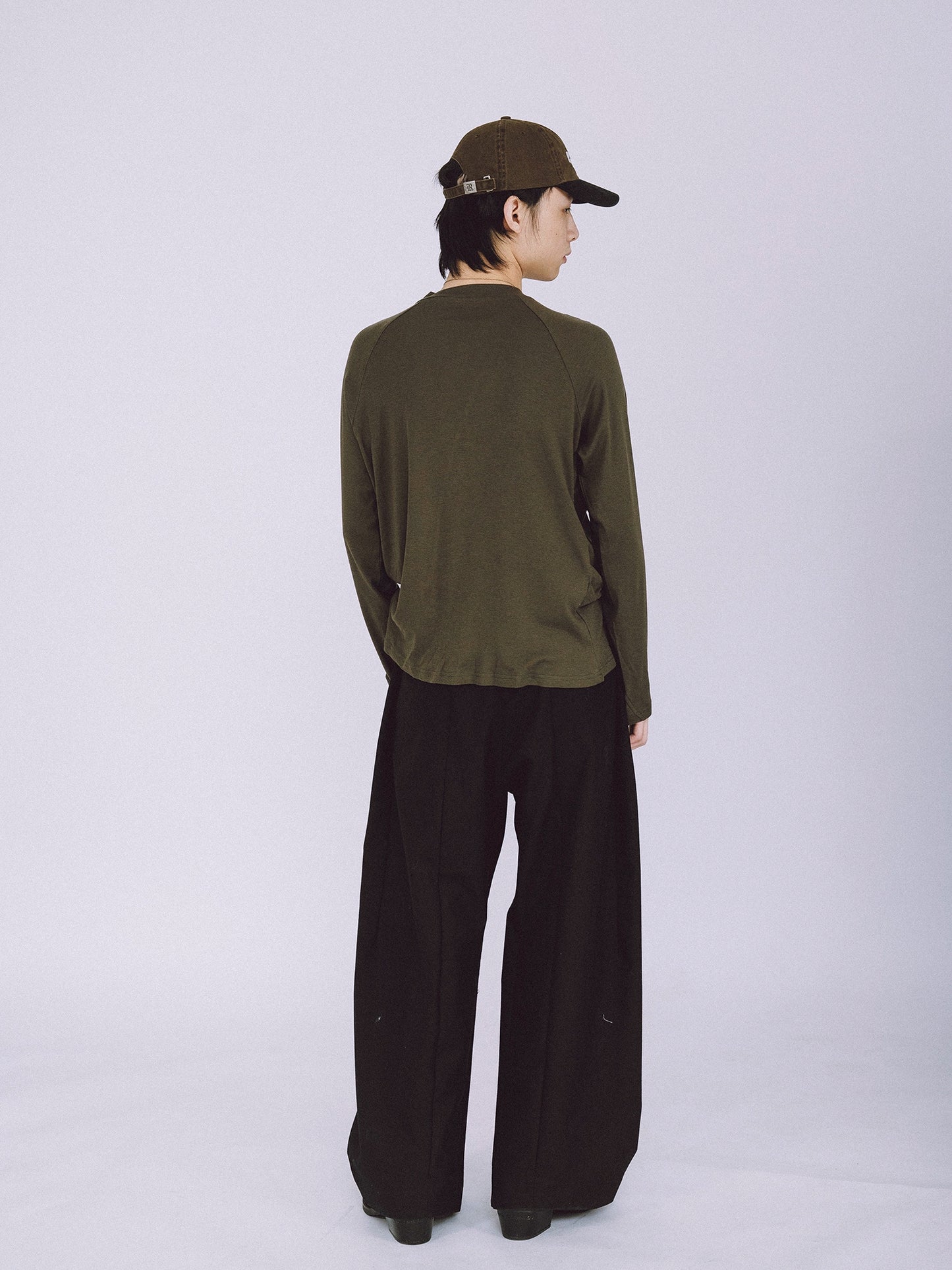 Tencel Wool Spiral Long Sleeve T-shirt