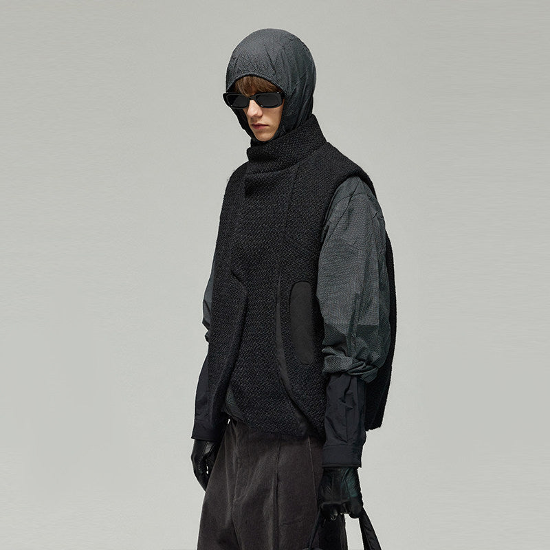 Jacquard Tweed Padded Vest
