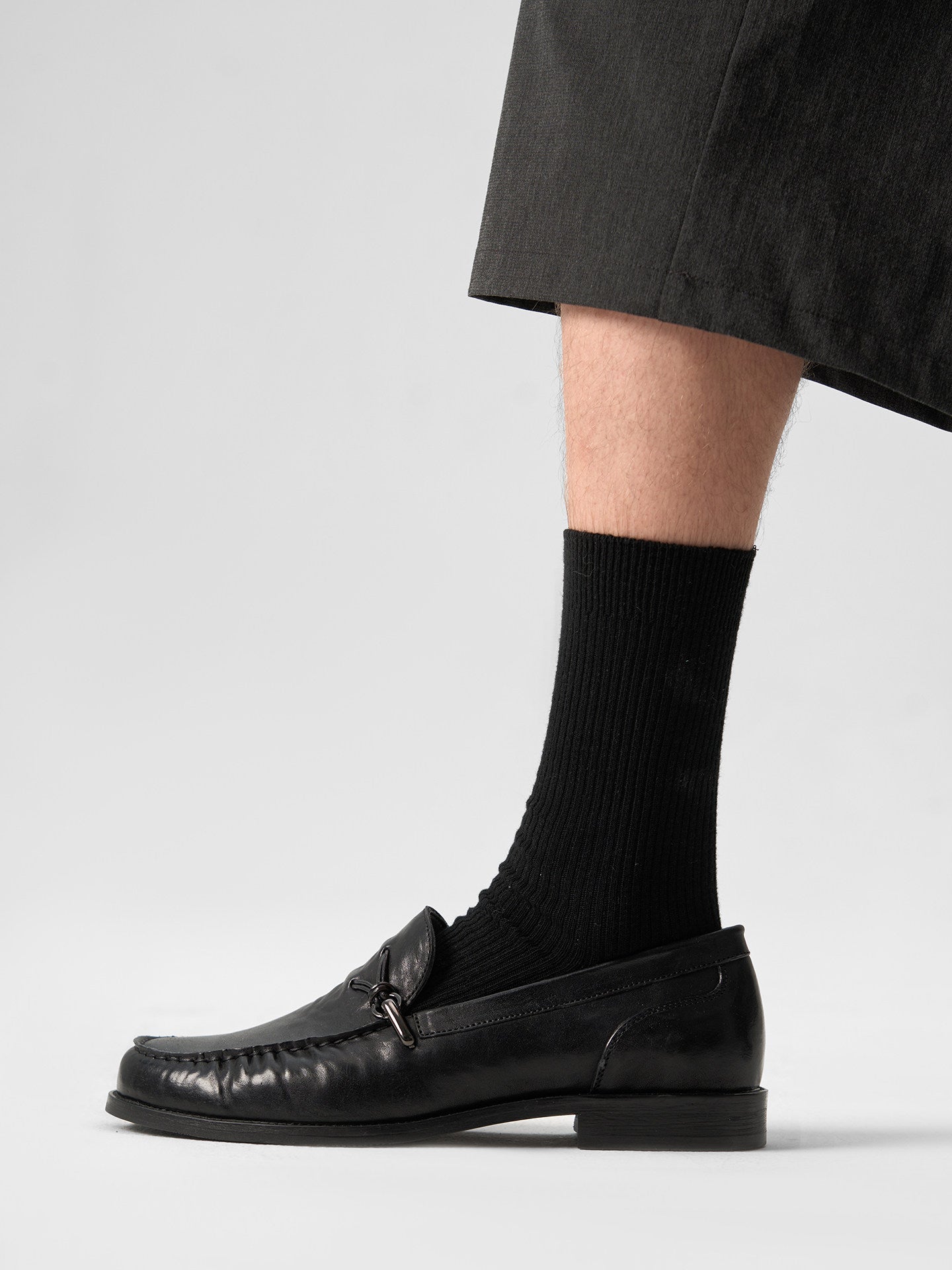 Wax Washed Horseskin Loafers