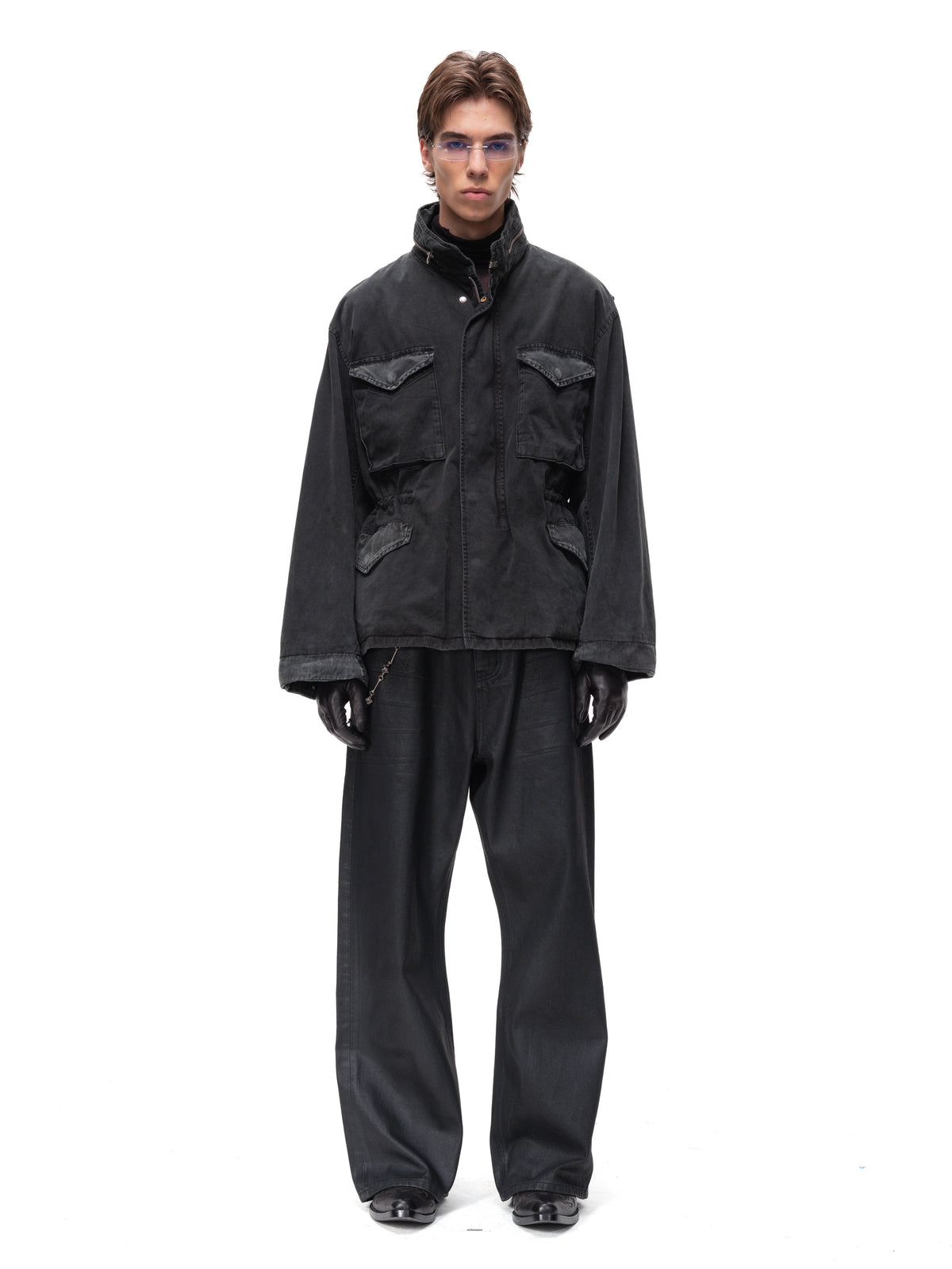NIGHT RIDER Waxed Horn Jeans