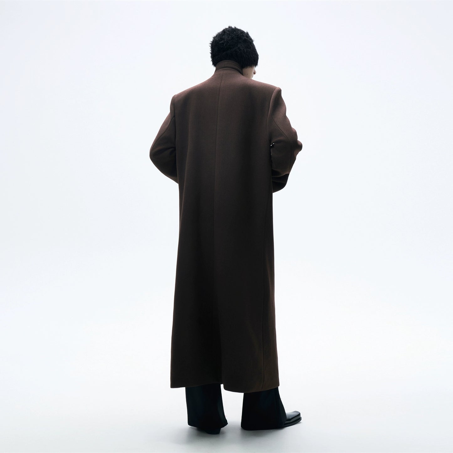 Buckle Wool Long Coat