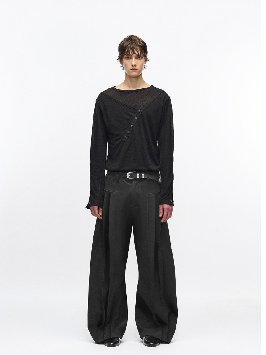 "Reverie" curved trousers