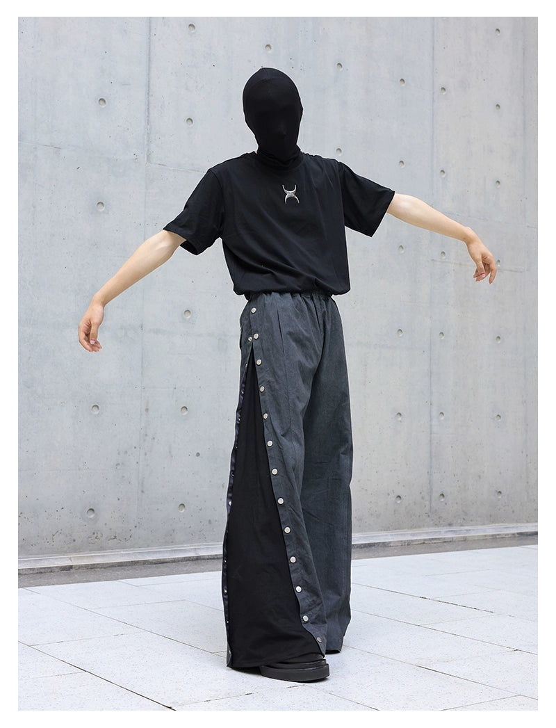 panelled  opium wide-leg trousers