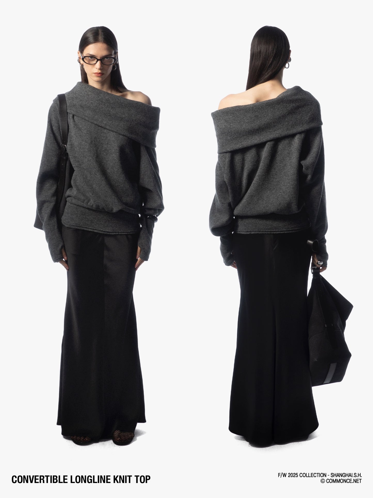 Convertible Longline Knit Top