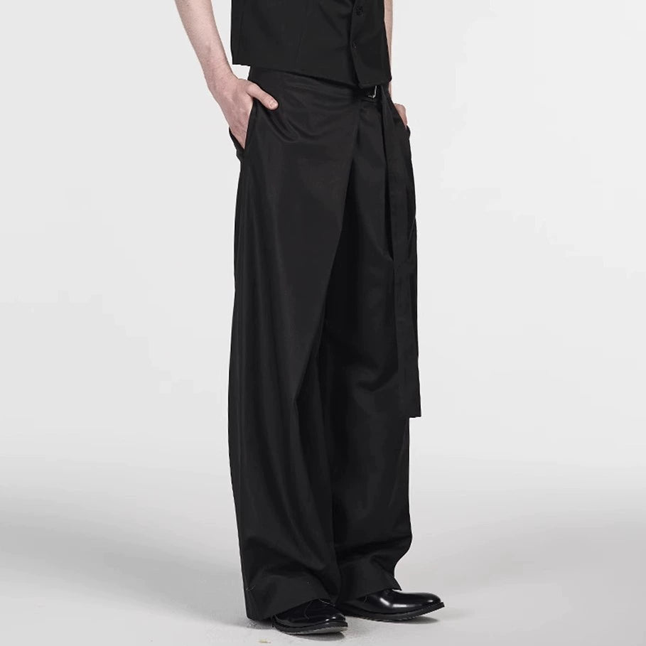 Faux skirt pleated trousers スラックス Faux skirt pleated trousers – Verist