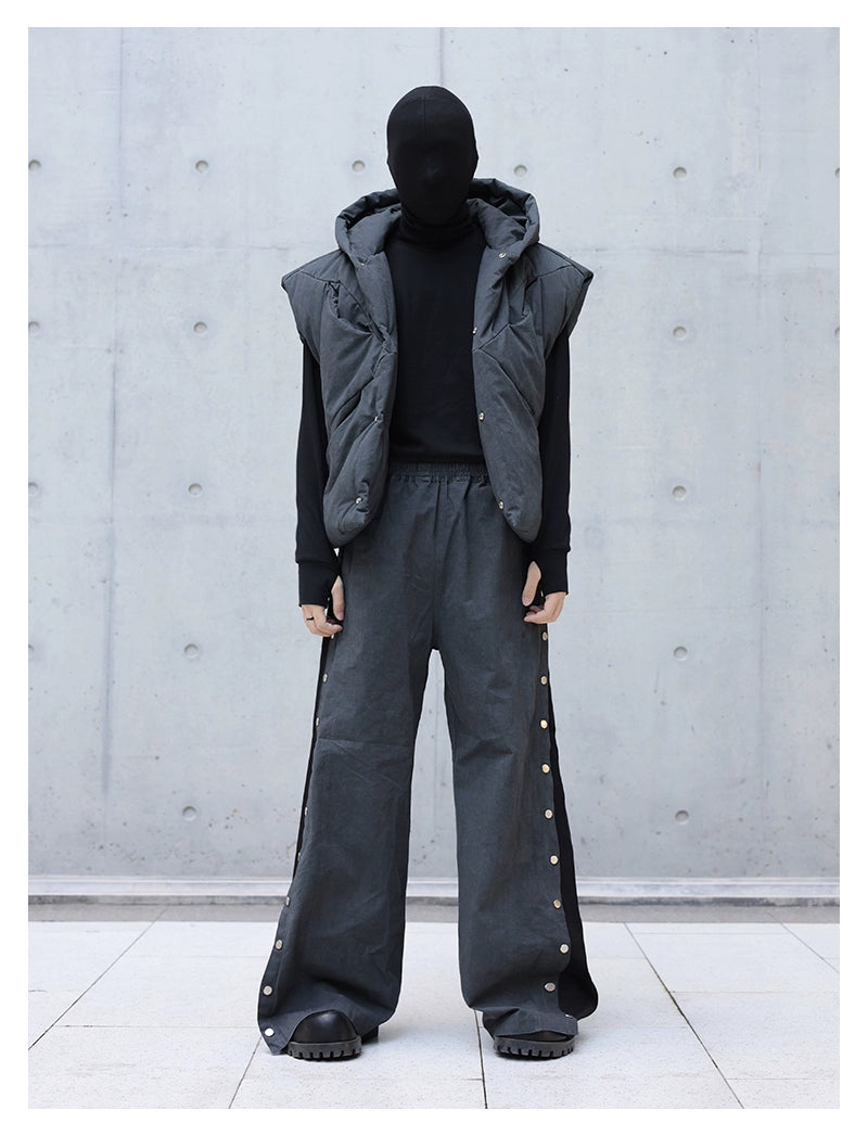 panelled  opium wide-leg trousers