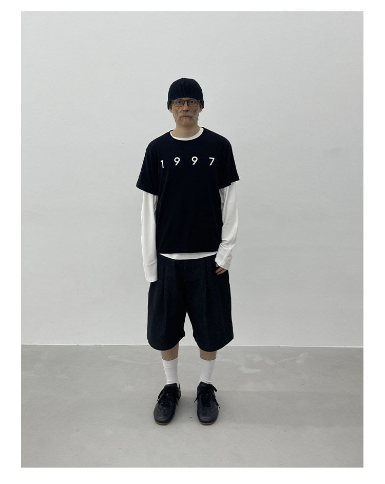 Printed slim short-sleeve T-shirt