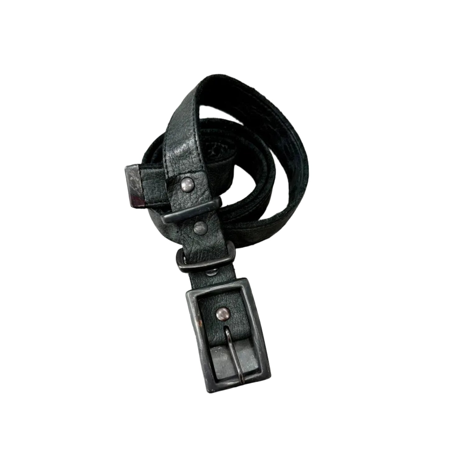 niddeguepes Vintage distressed copper buckle belt