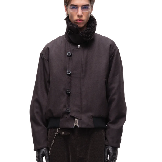 NIGHT PATROL Fur Collar Padded Jacket