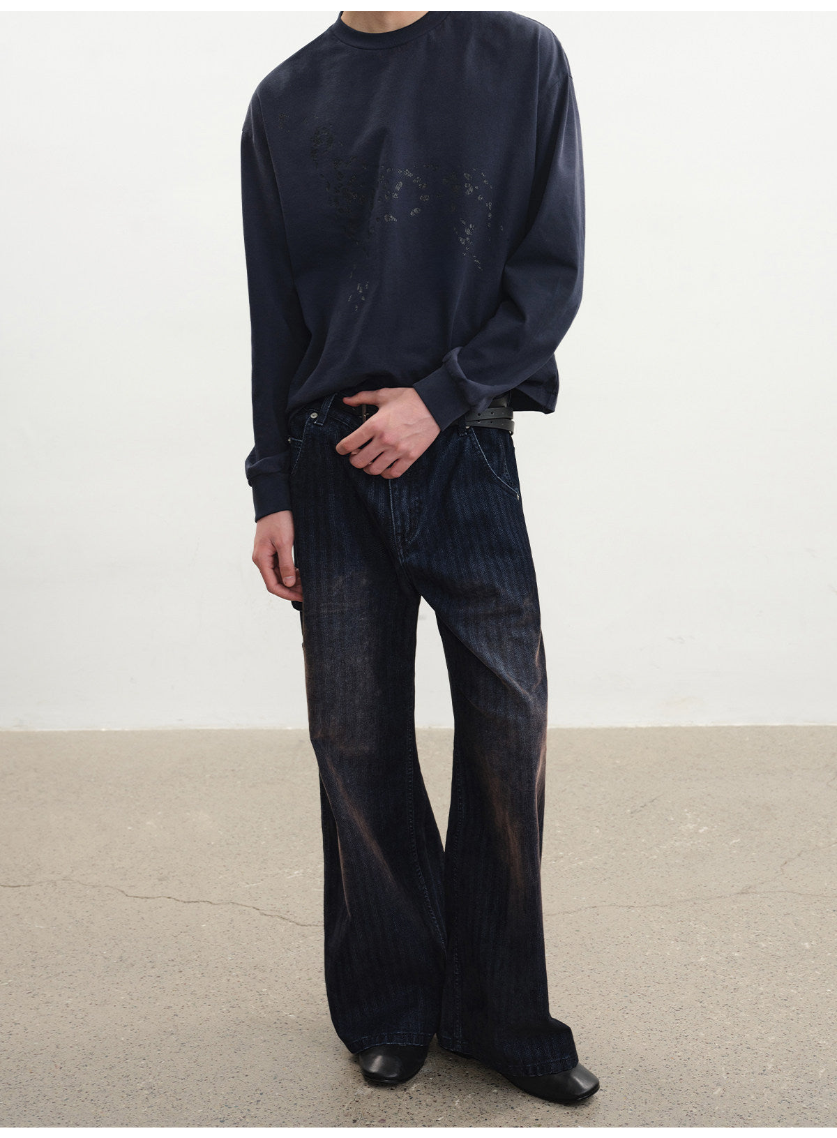 Aged Herringbone Corduroy Pants