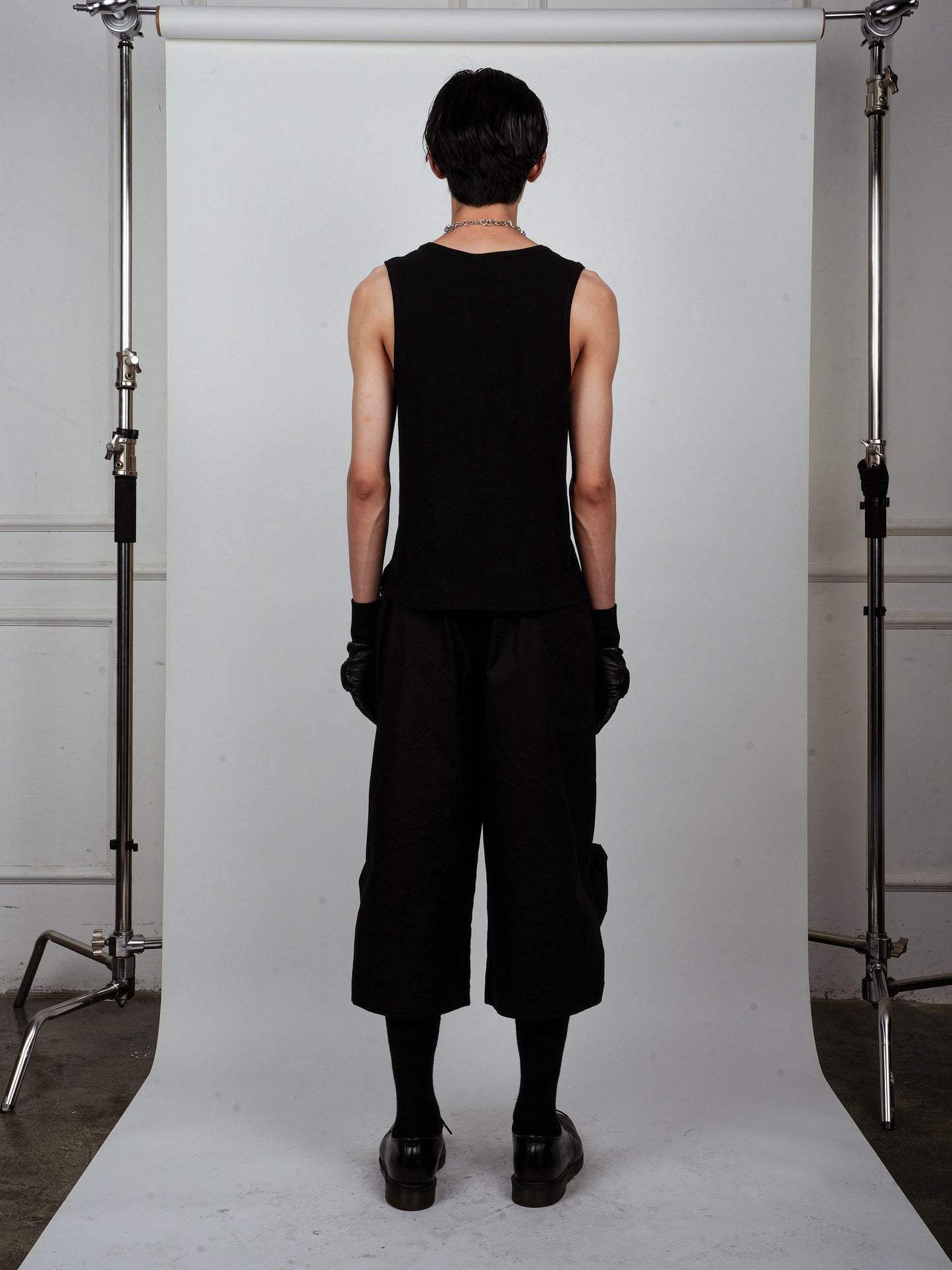 Wide Leg Dark Shorts