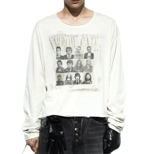 'Rock 'n' Roll Wanted' print Long-sleeve T-shirt