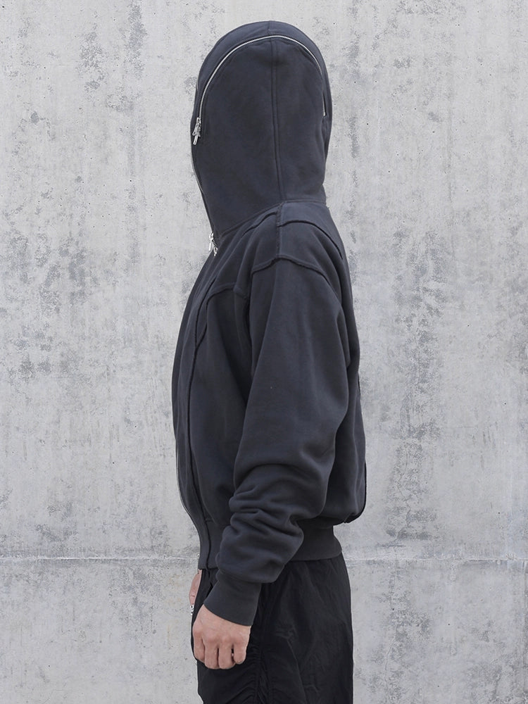 Zipper Masked Hoodie