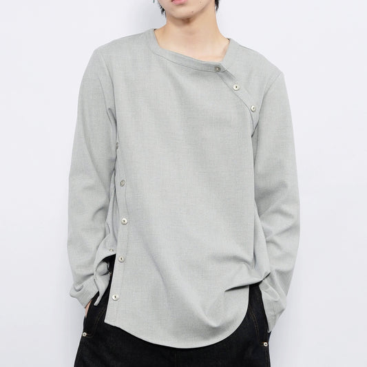 Pullover Diagonal Caftan Shirt