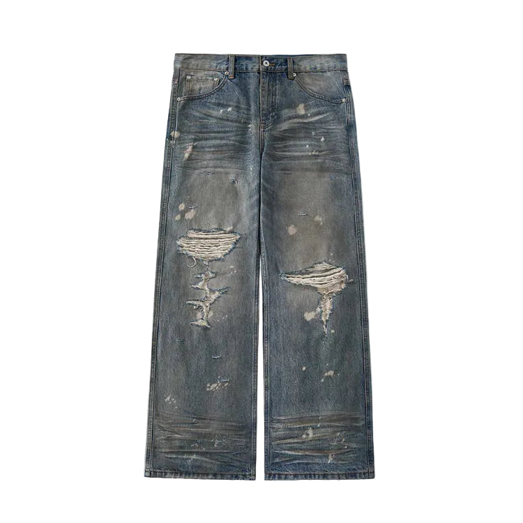 Okayama craftsmen mud-dyed jeans