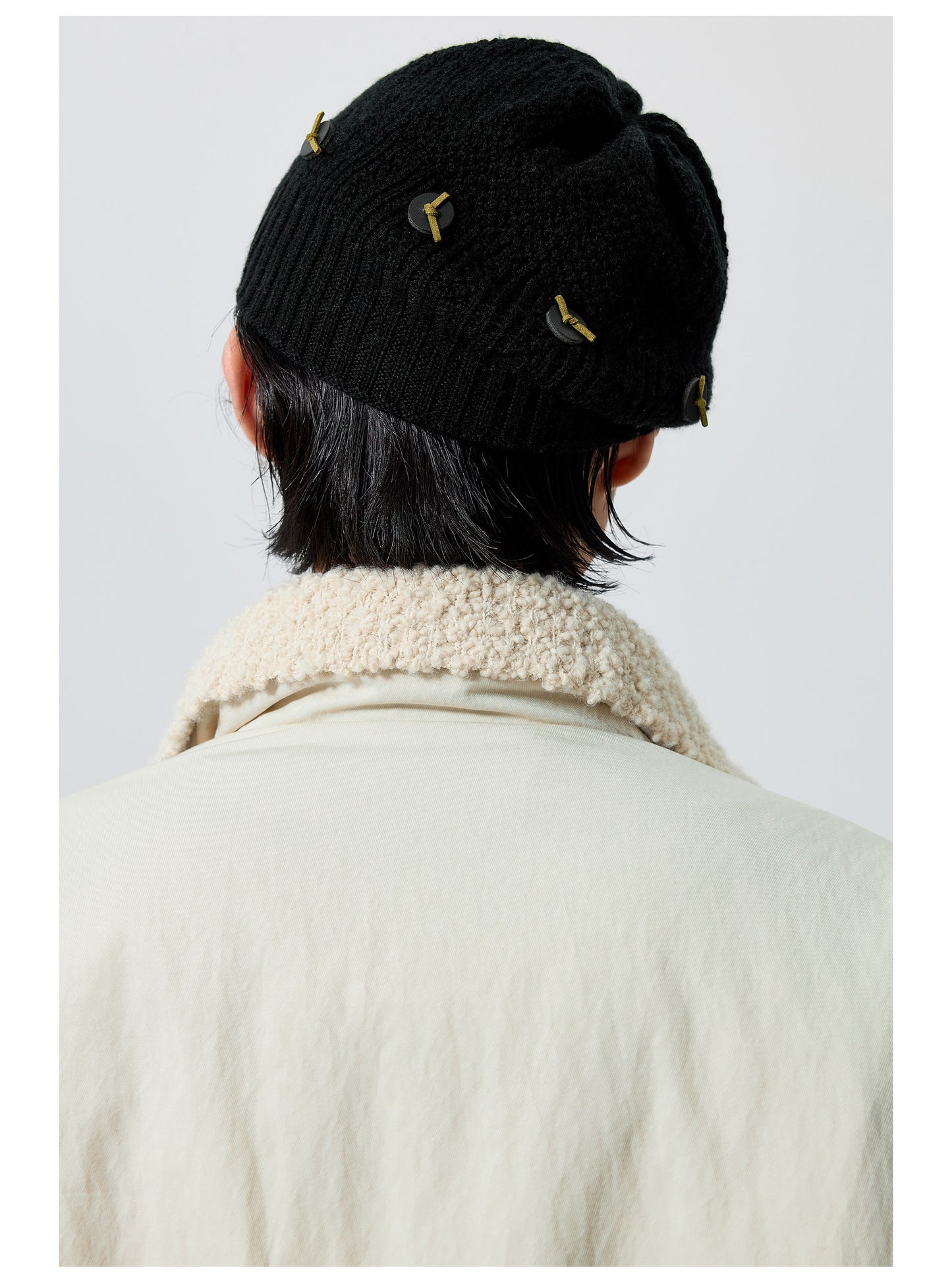Button knit Cap