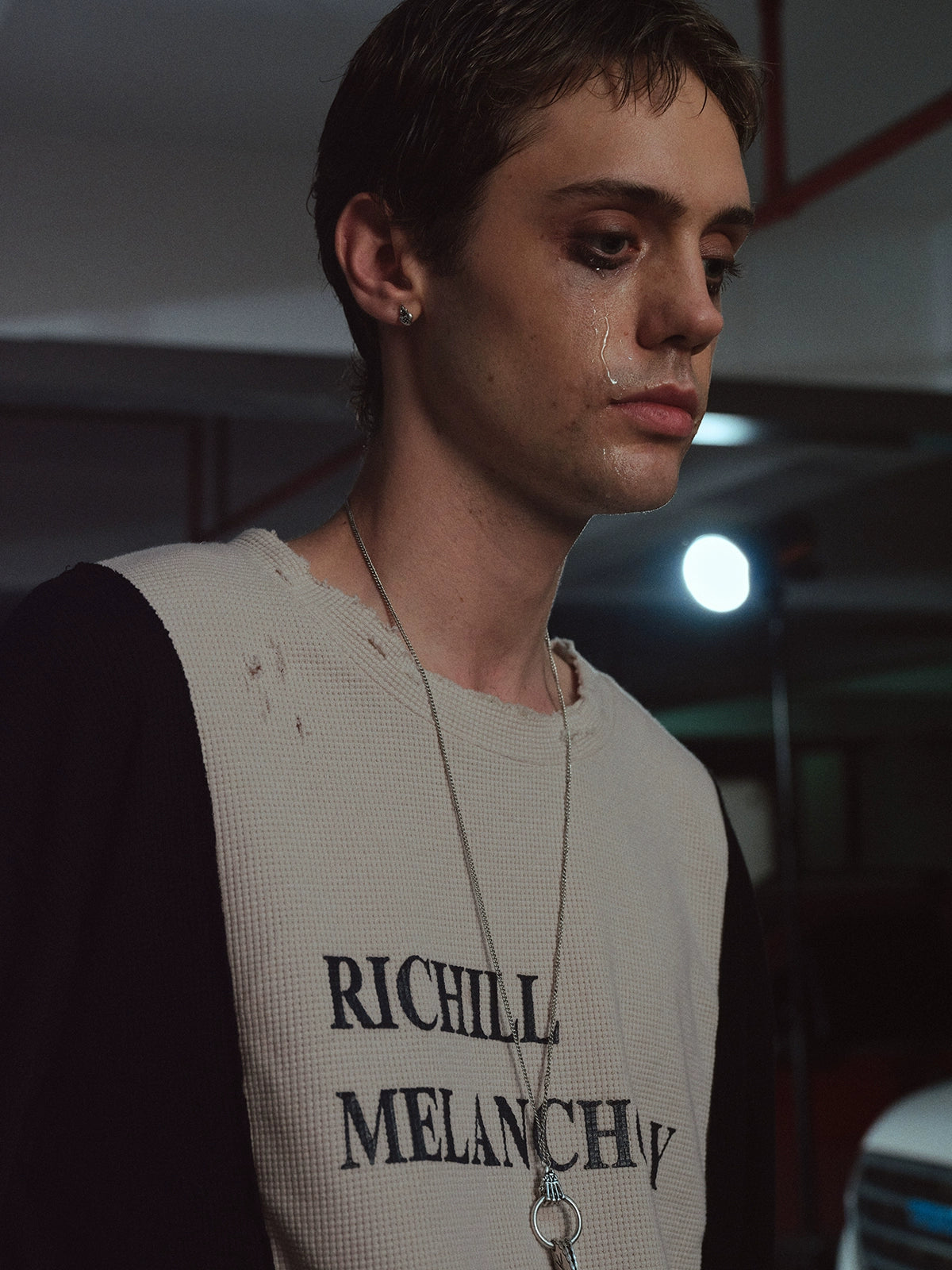 Antique Silver Heart Stud Earrings