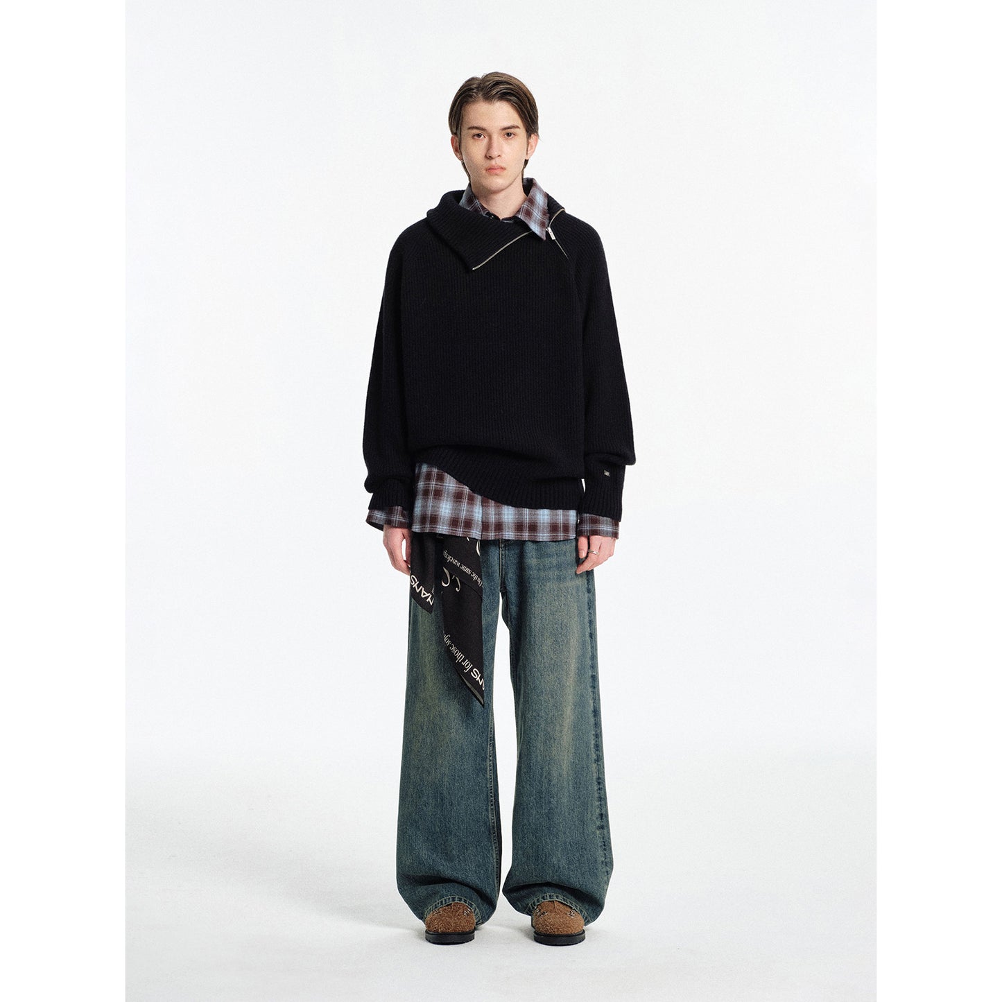 Zip Turtleneck Sweater