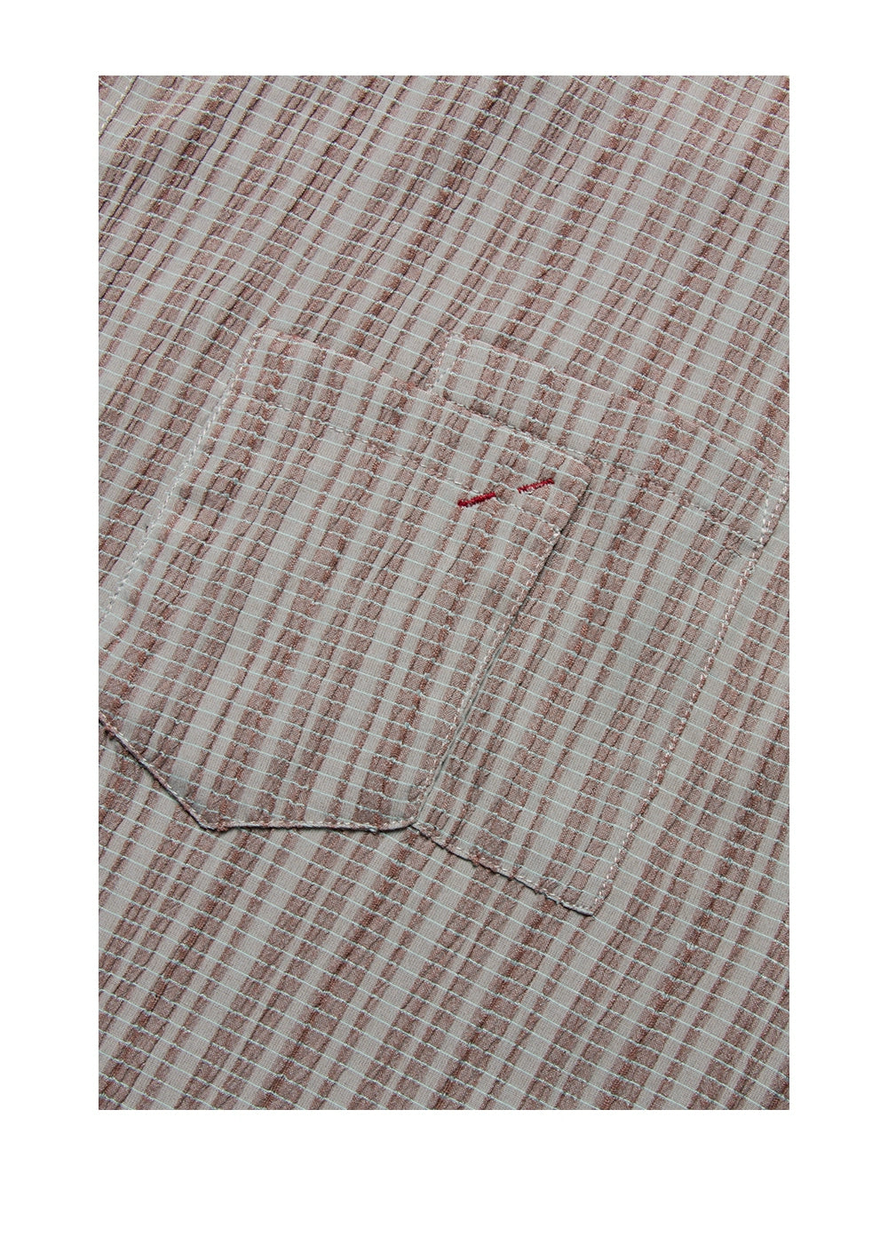 "commuting" pleated short-sleeved shirt