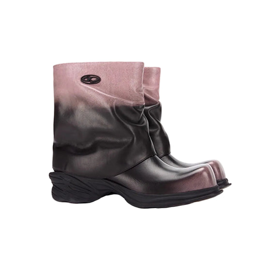 Hand-polished cowhide boots