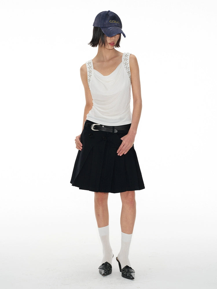 Studded Swing Neck Top