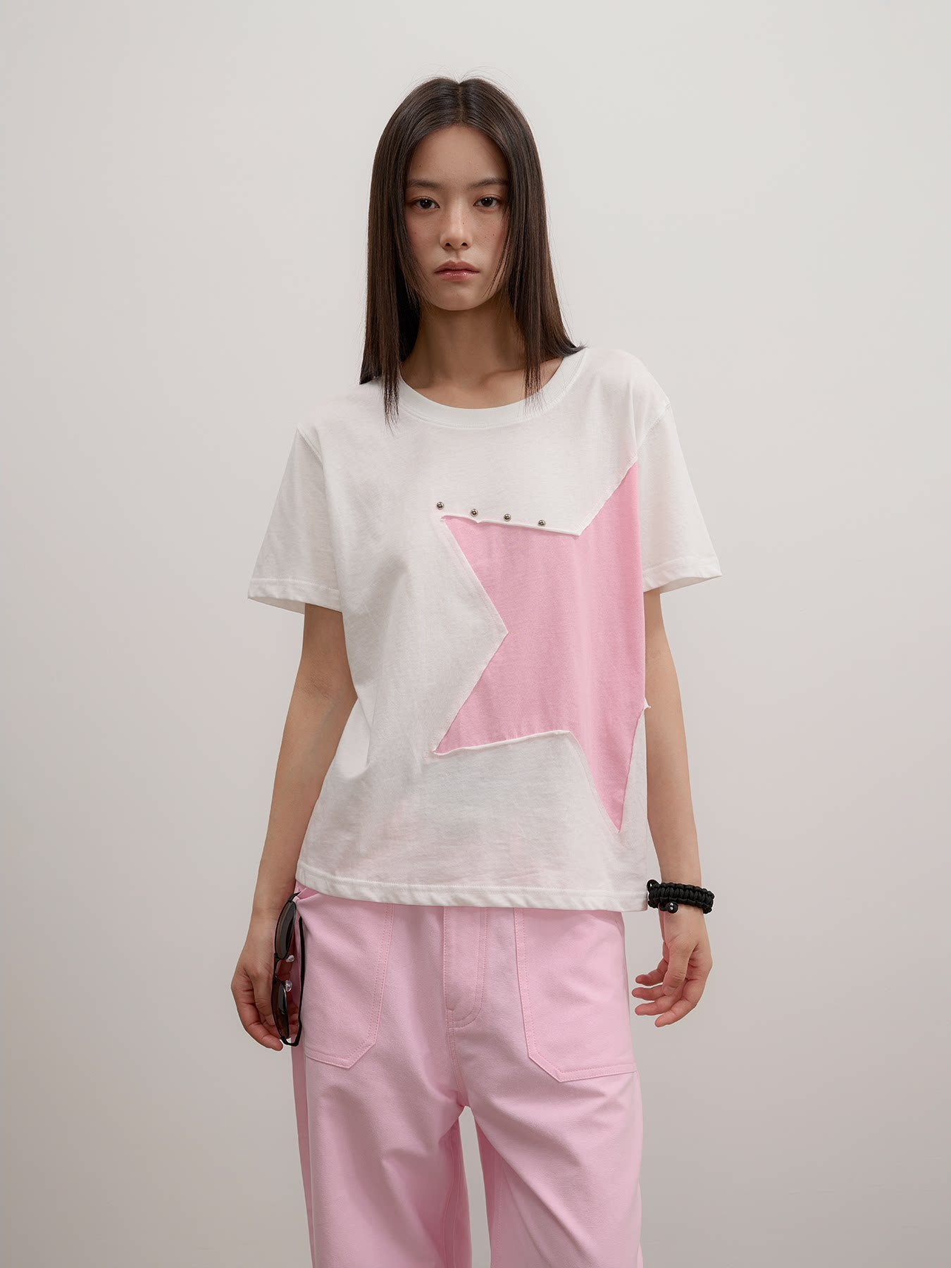 Pentagon Star studs T-Shirt