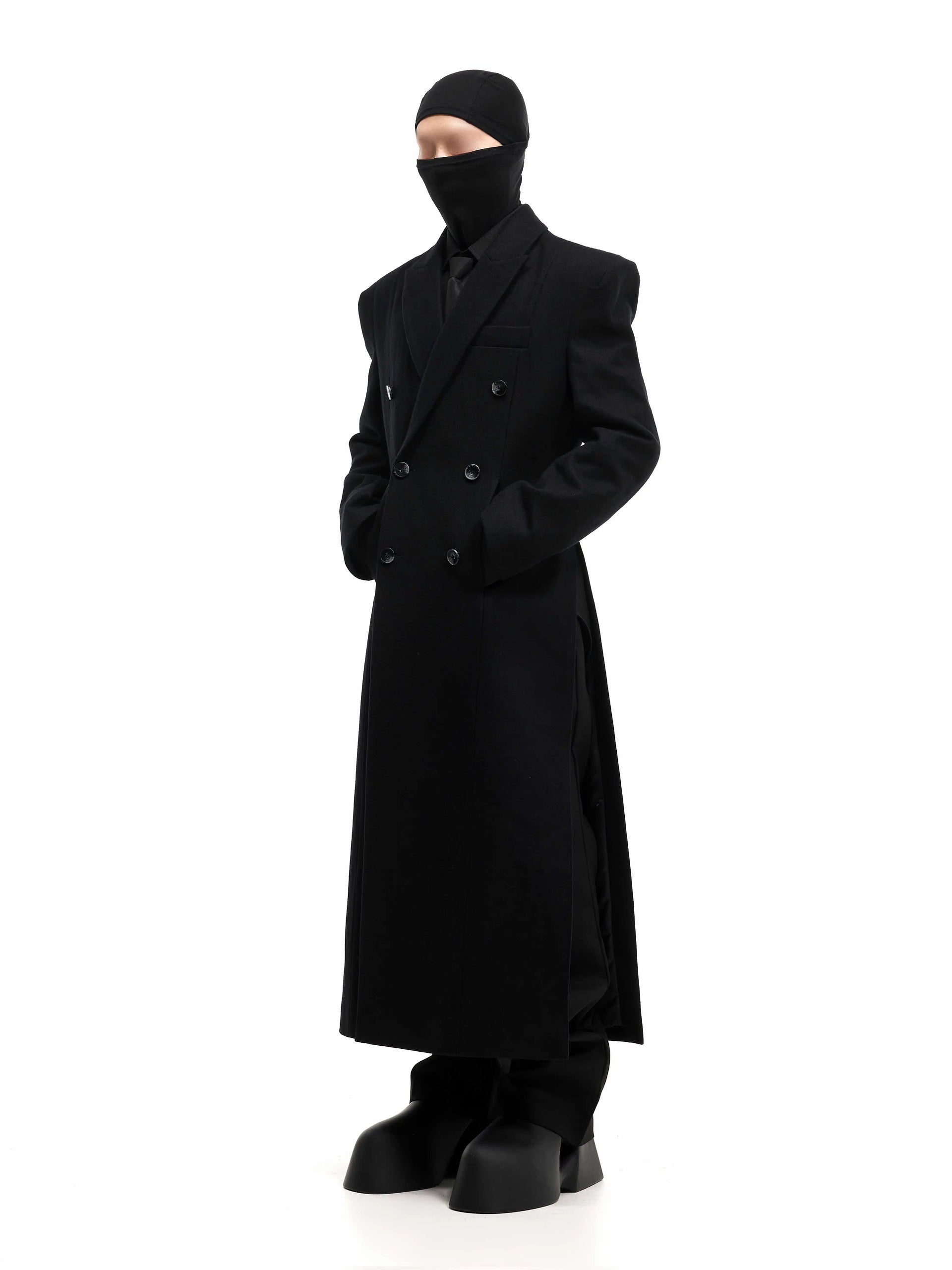Power Shoulder Wool Long Coat – Verist