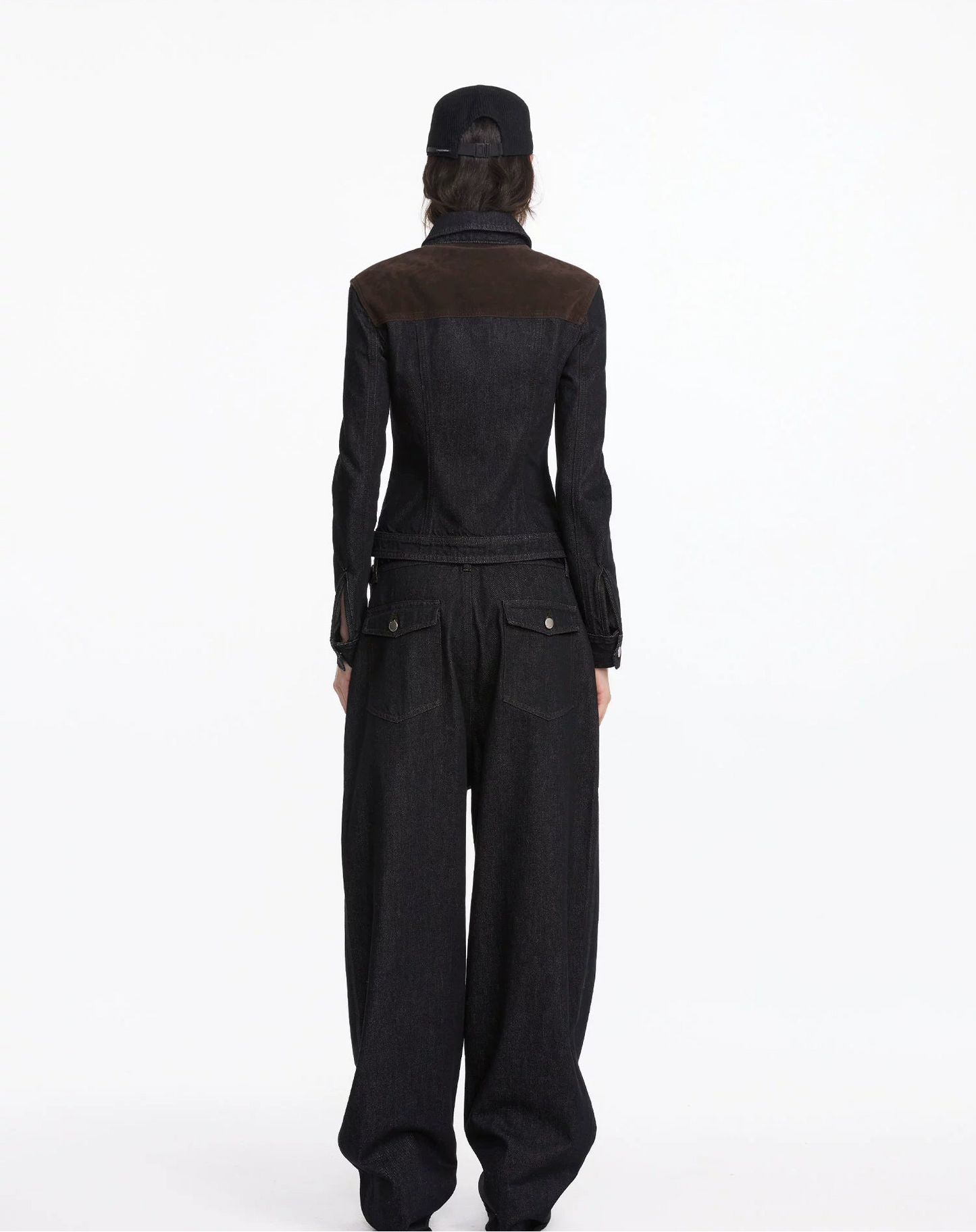 Suede Stitched Slim Jacket