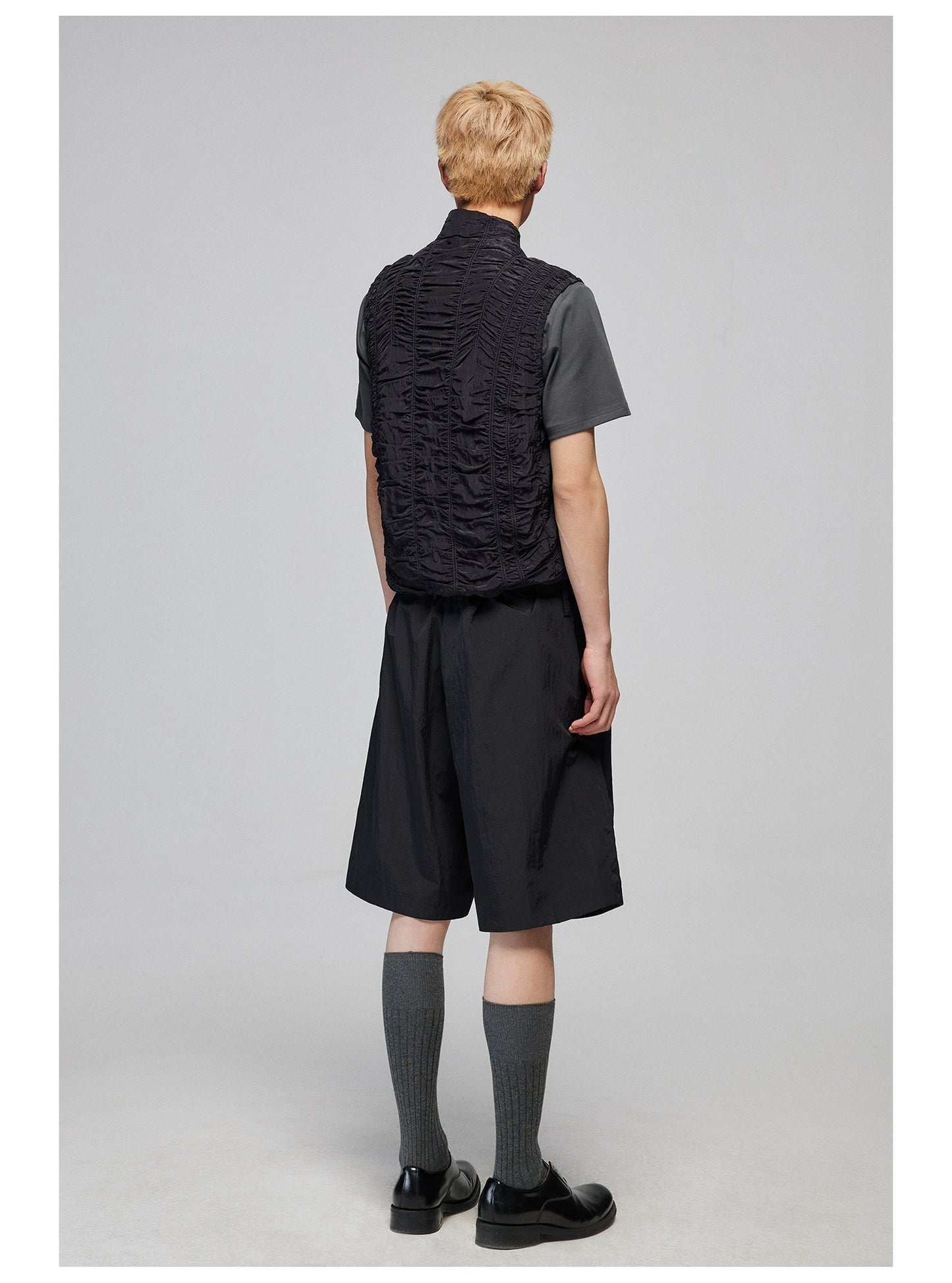 Ruched Zipper Vest