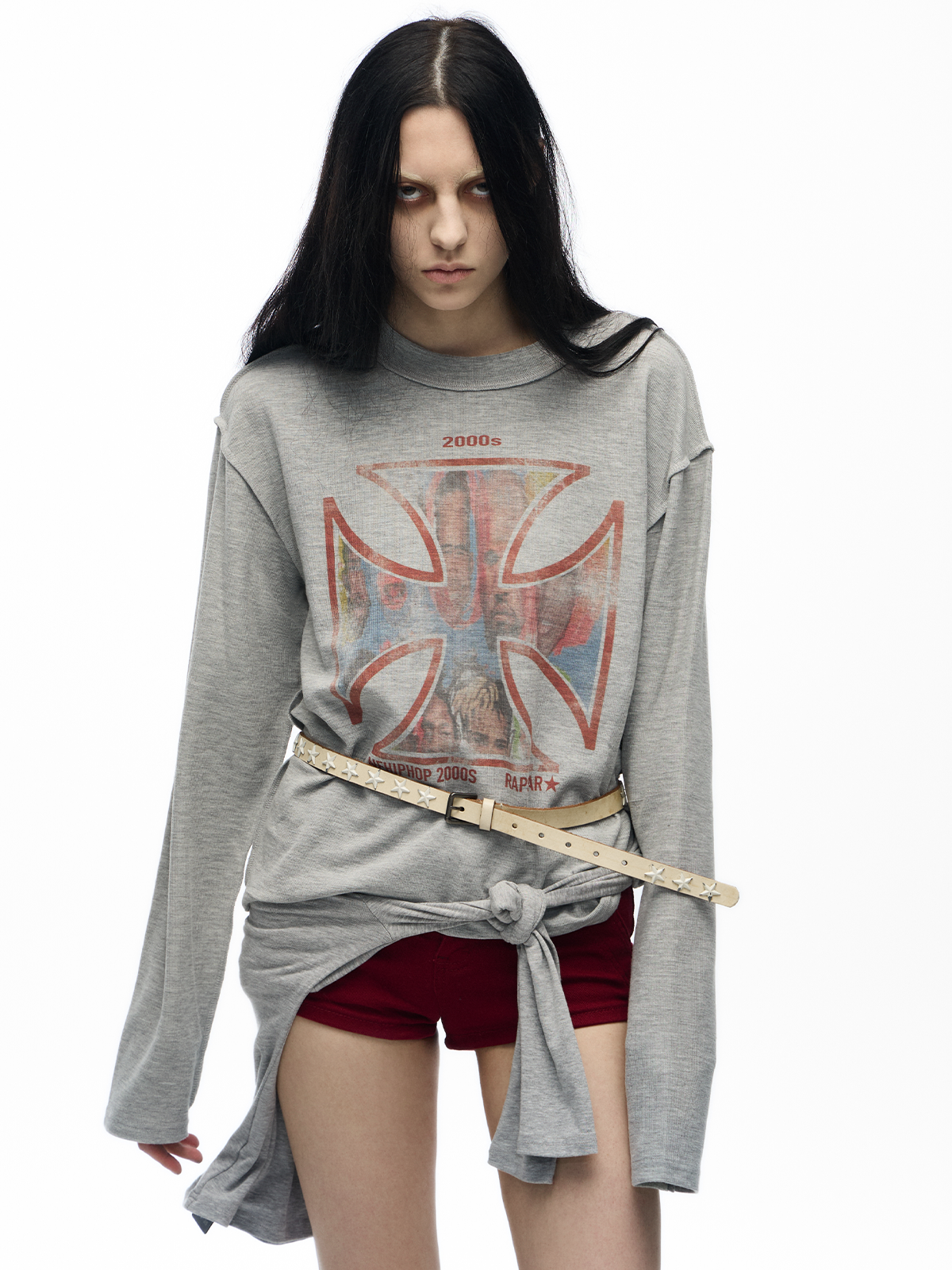 RapStar2000s waffle long sleeve T-shirts