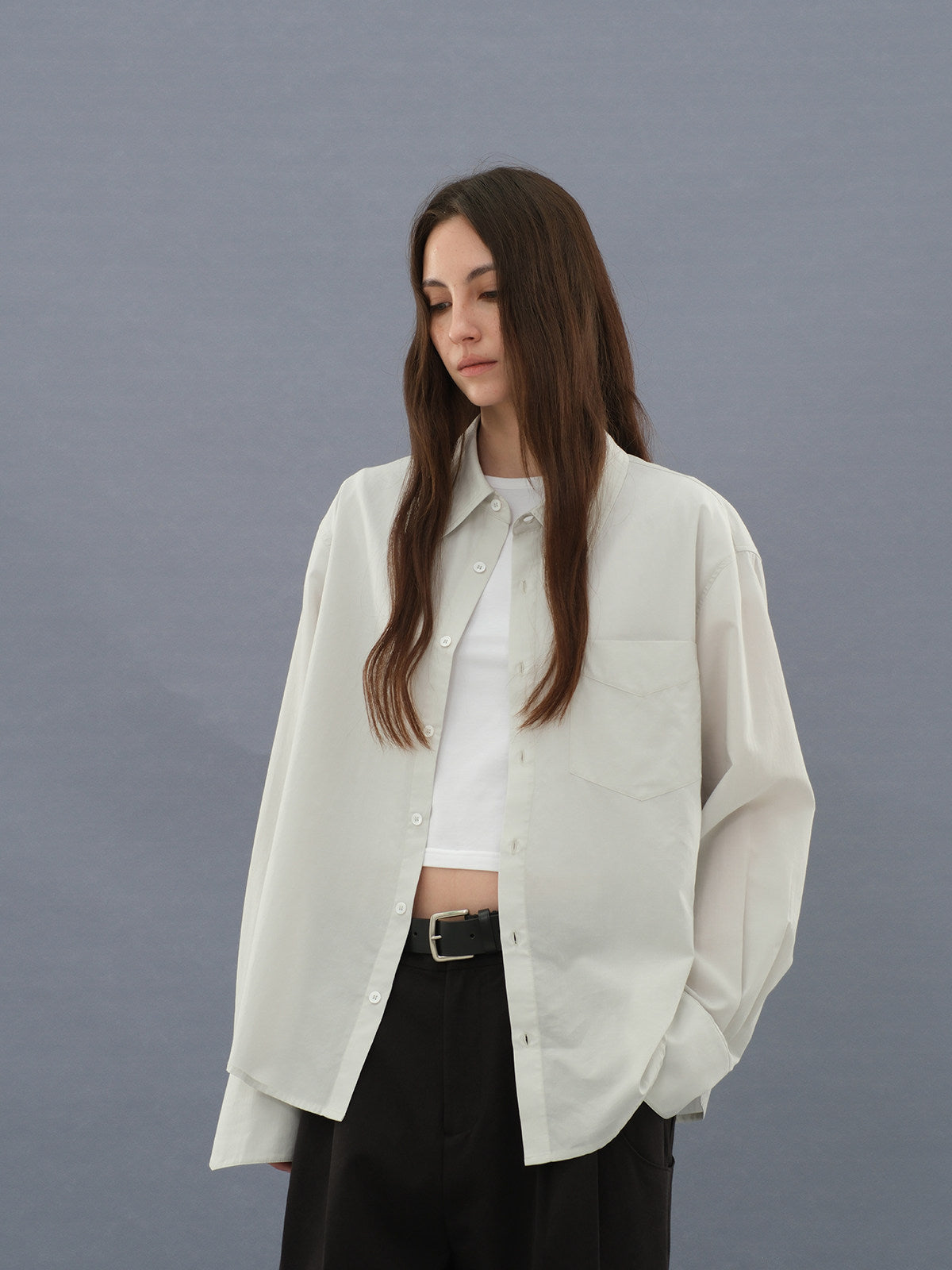 Tencel long sleeve shirt