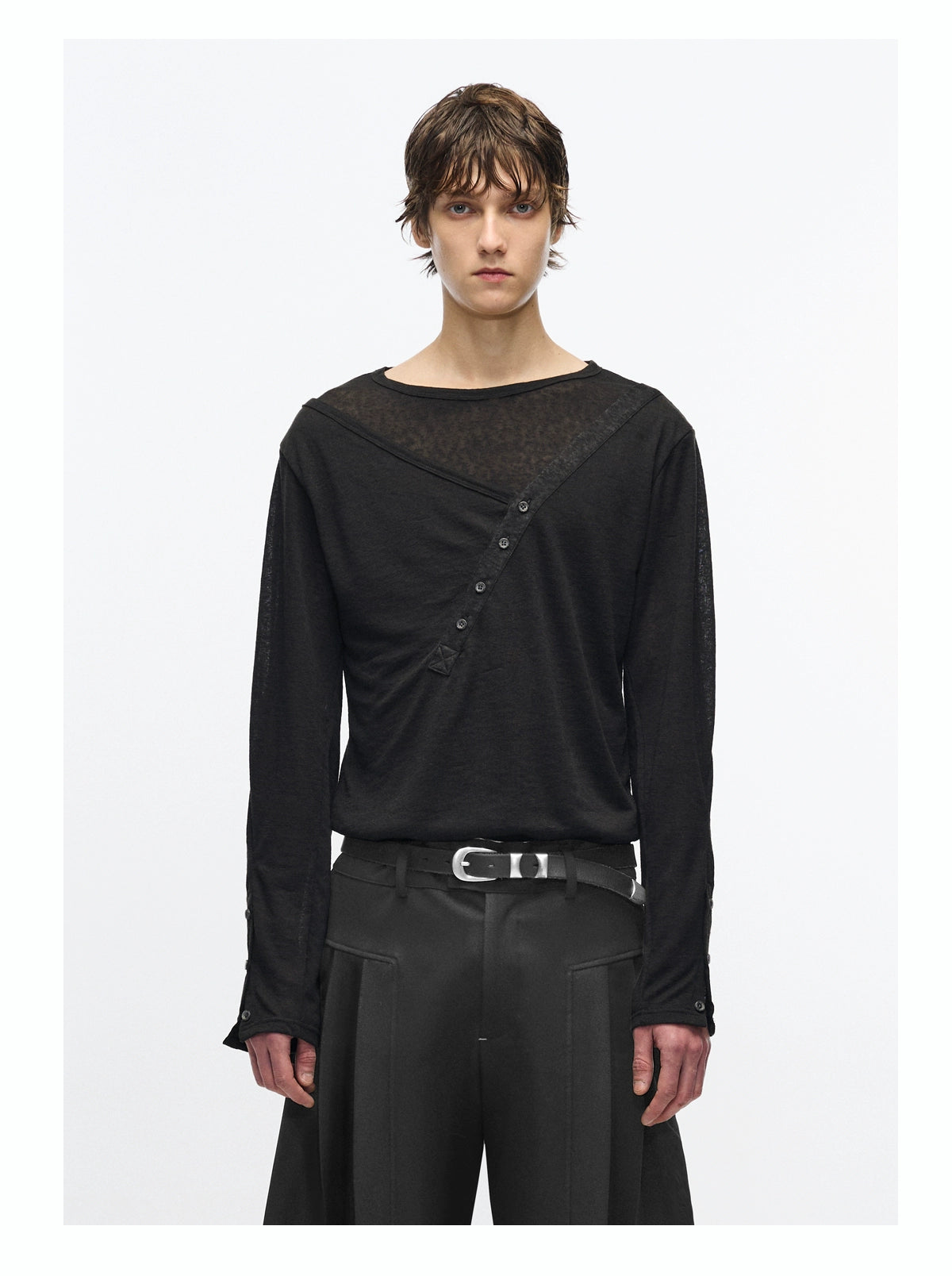 "Shale" three pattern double base layer long T-shirts