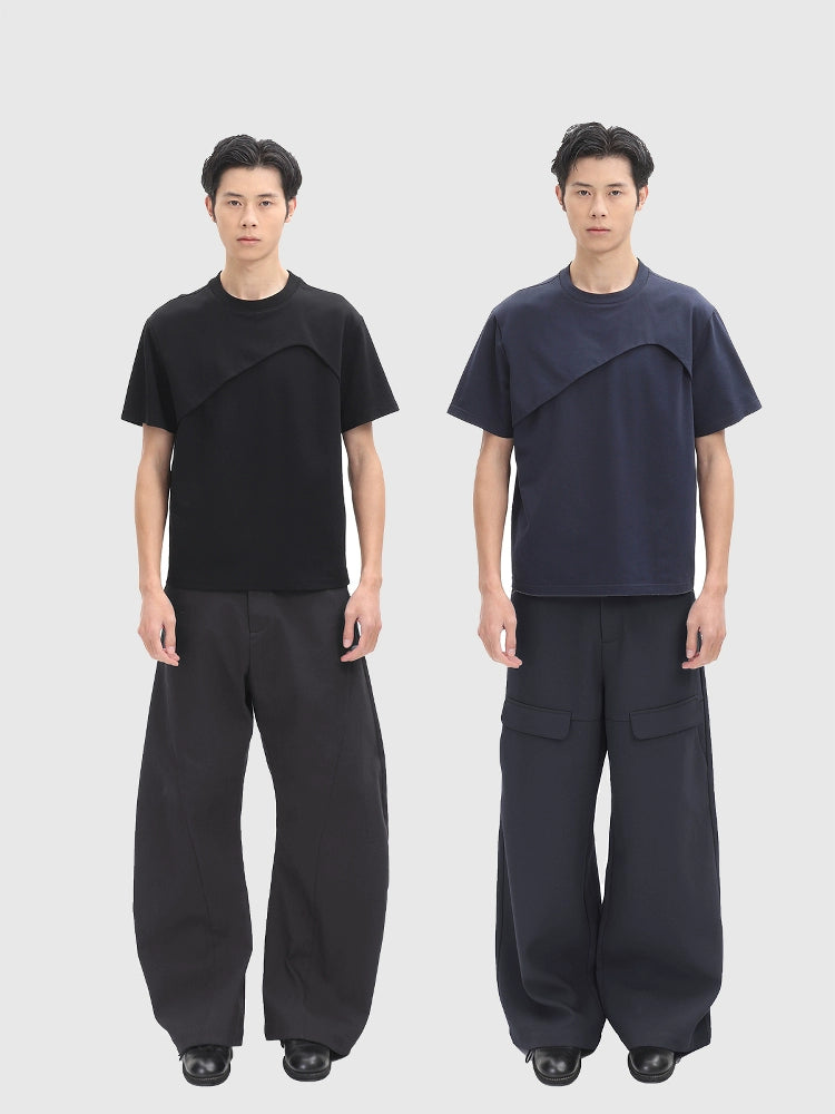 Panelled Short Sleeve T-shirt