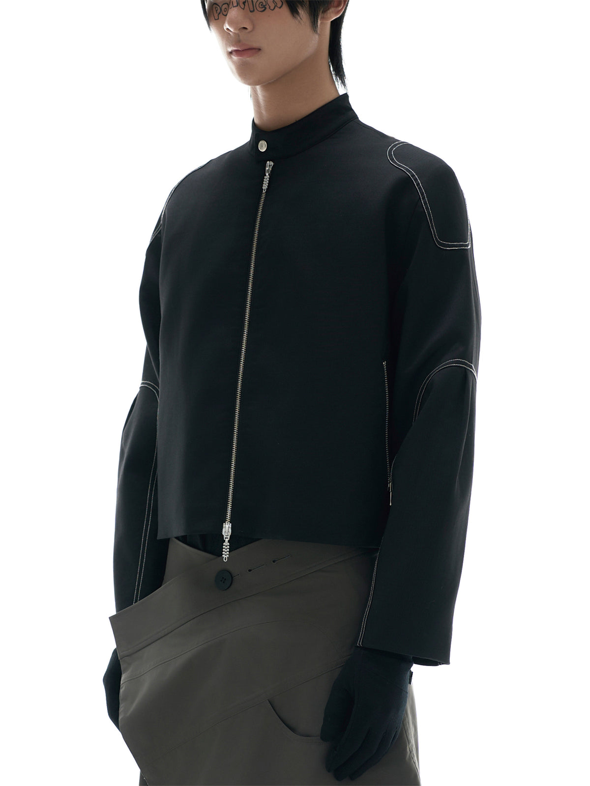 Black vintage biker jacket