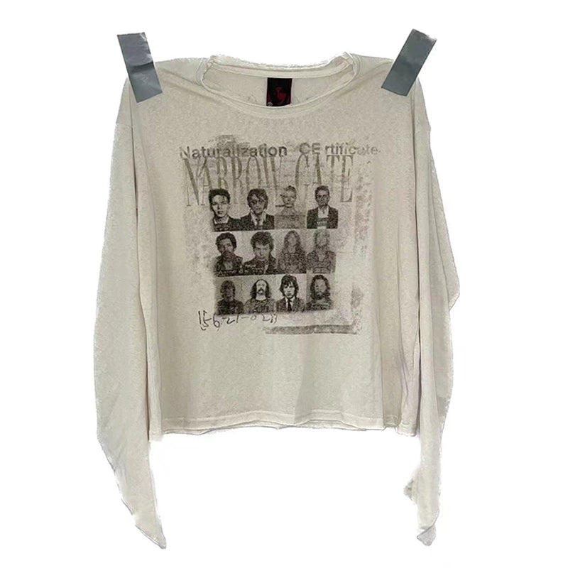 'Rock 'n' Roll Wanted' print Long-sleeve T-shirt