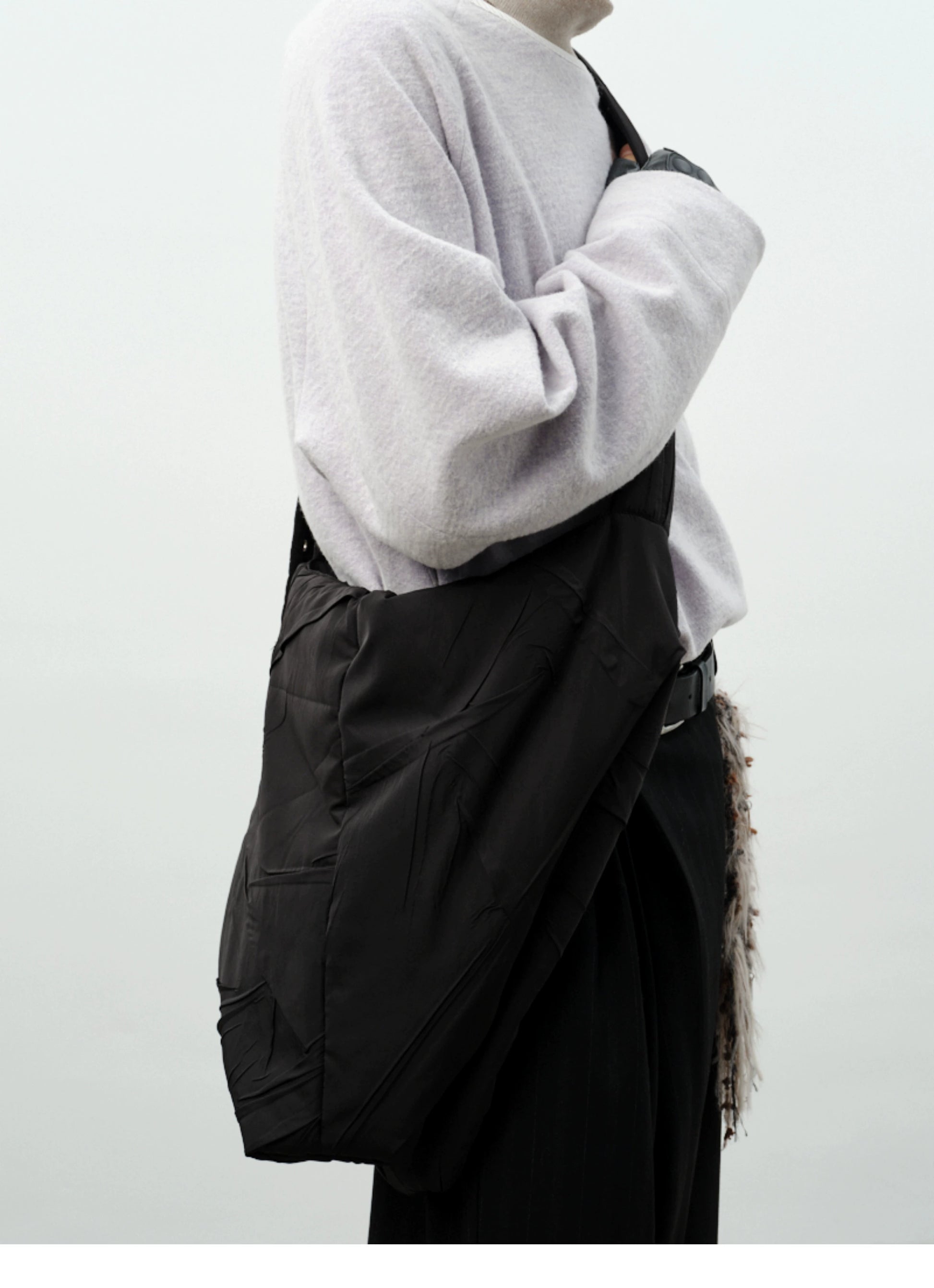 GRAINMUSTARD Thinsulate Cotton Pressed Shoulder Bag