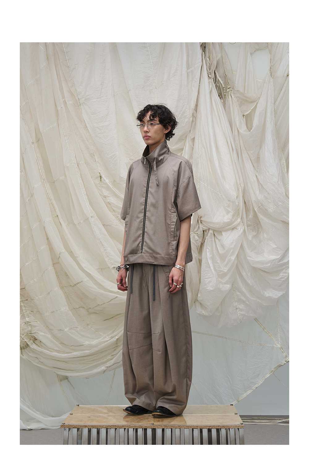Pleated Drape Trouser