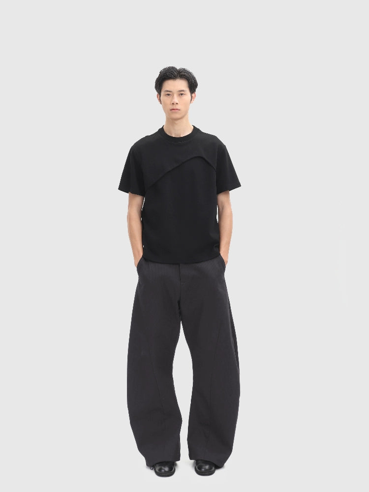 Panelled Short Sleeve T-shirt