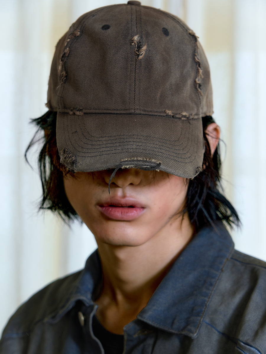 JCAESAR DIRTY PEAKED CAP