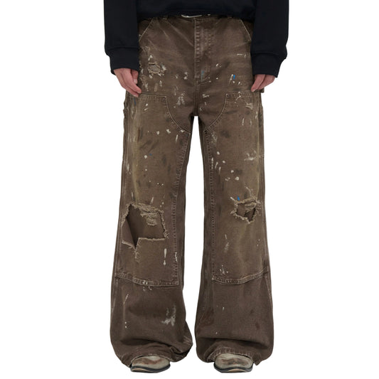 Vintage Washed Garment Dye Cargo Pants