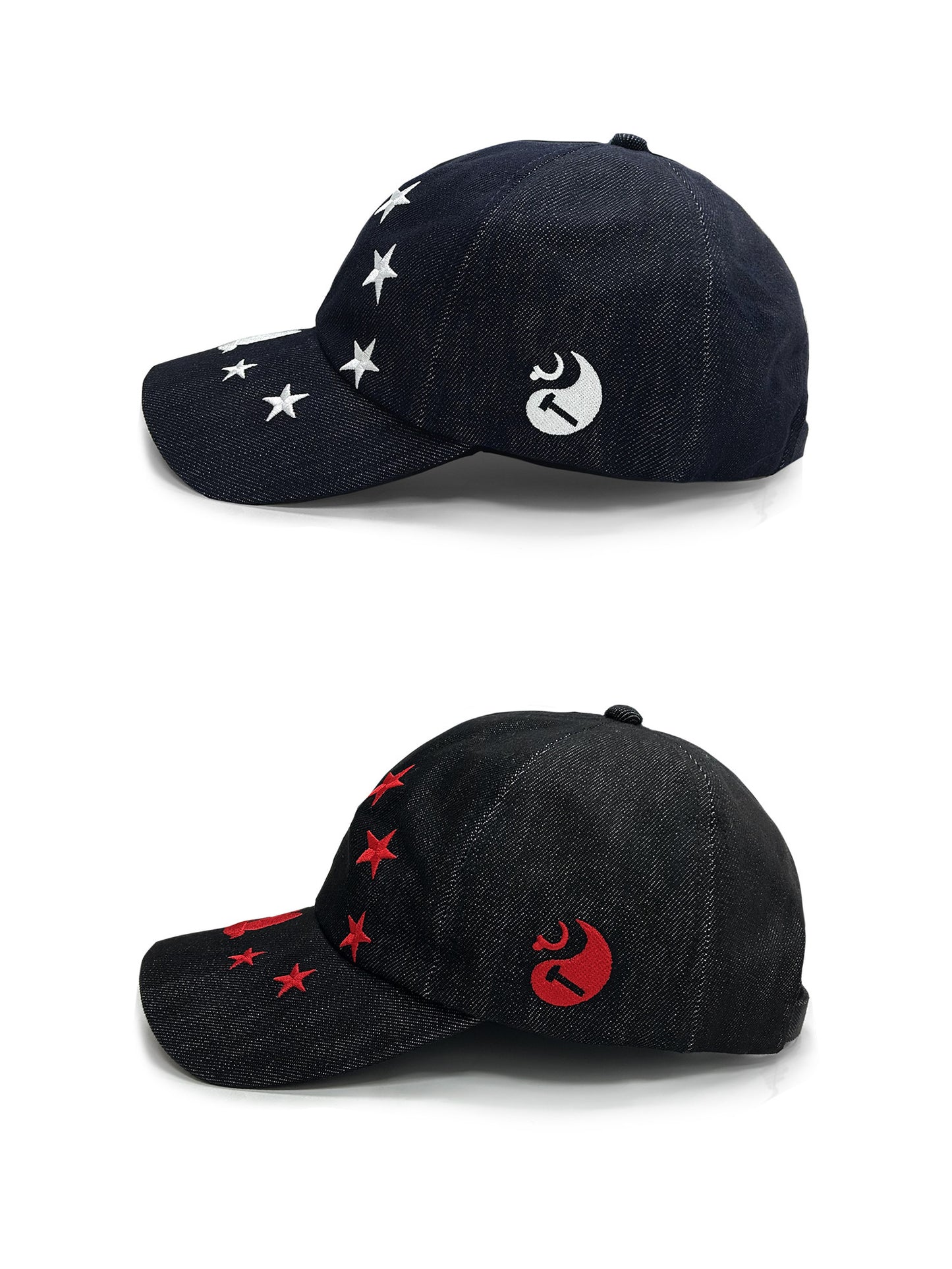 Embroidered five-star cap