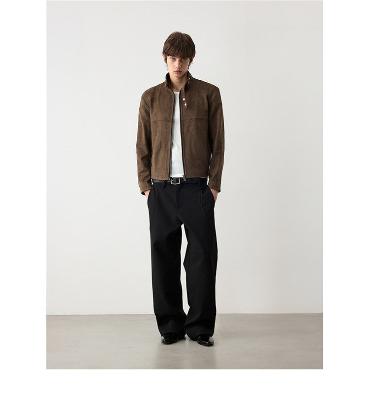 Multi-Layered Suede Jacket