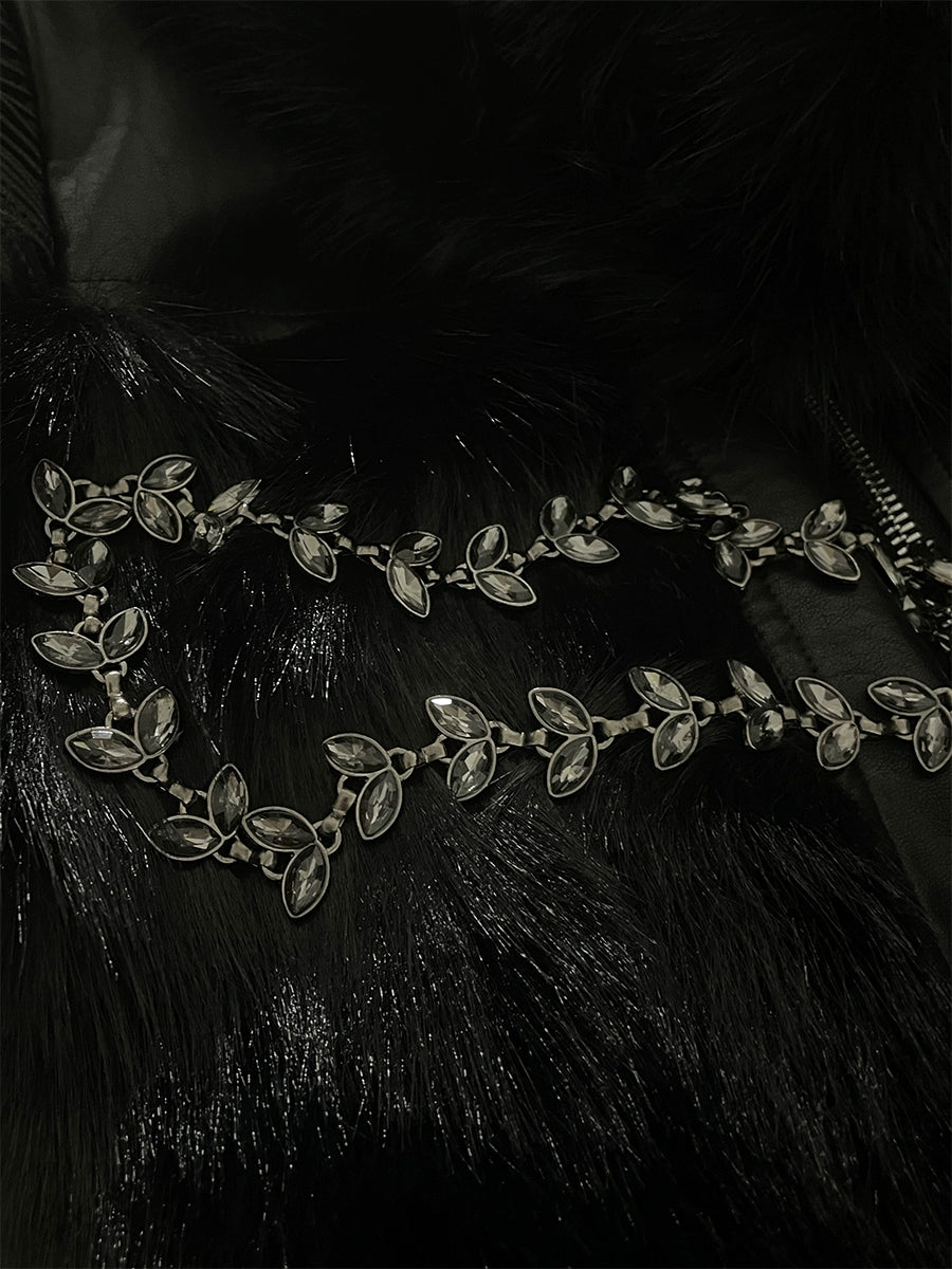 Black Gemstone Chain