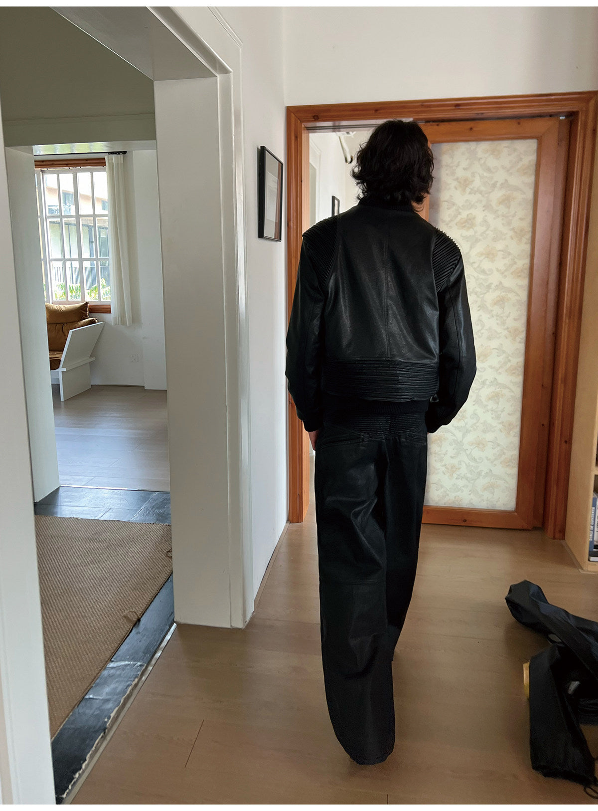 Coated Waxed Motorcycle Pants