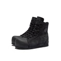  Pure black suede