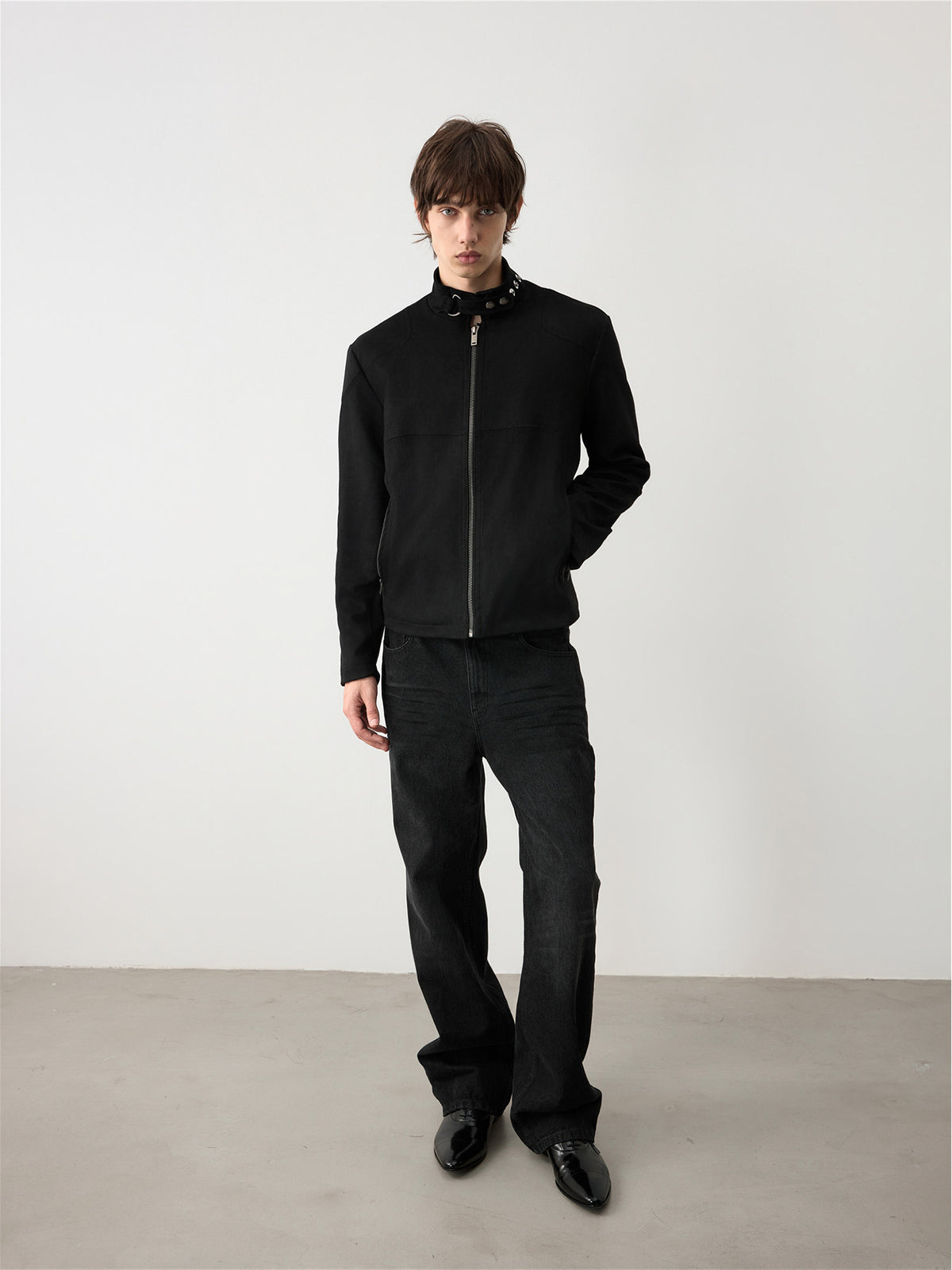 Multi-Layered Suede Jacket