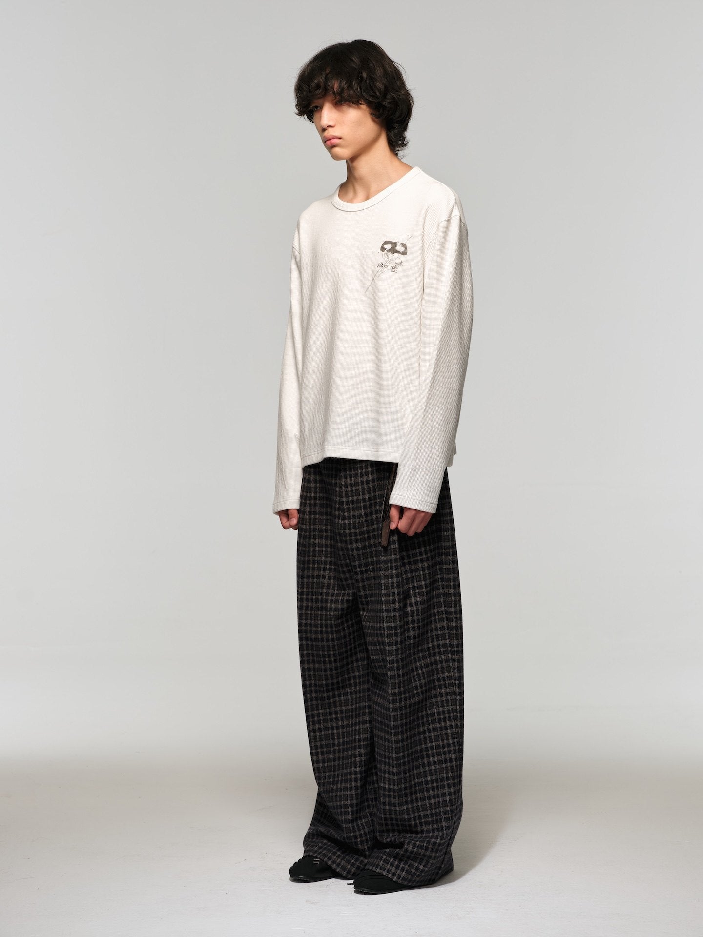 Masquerade Party* Waffle Long Sleeve Masquerade Crew neck t-shirt