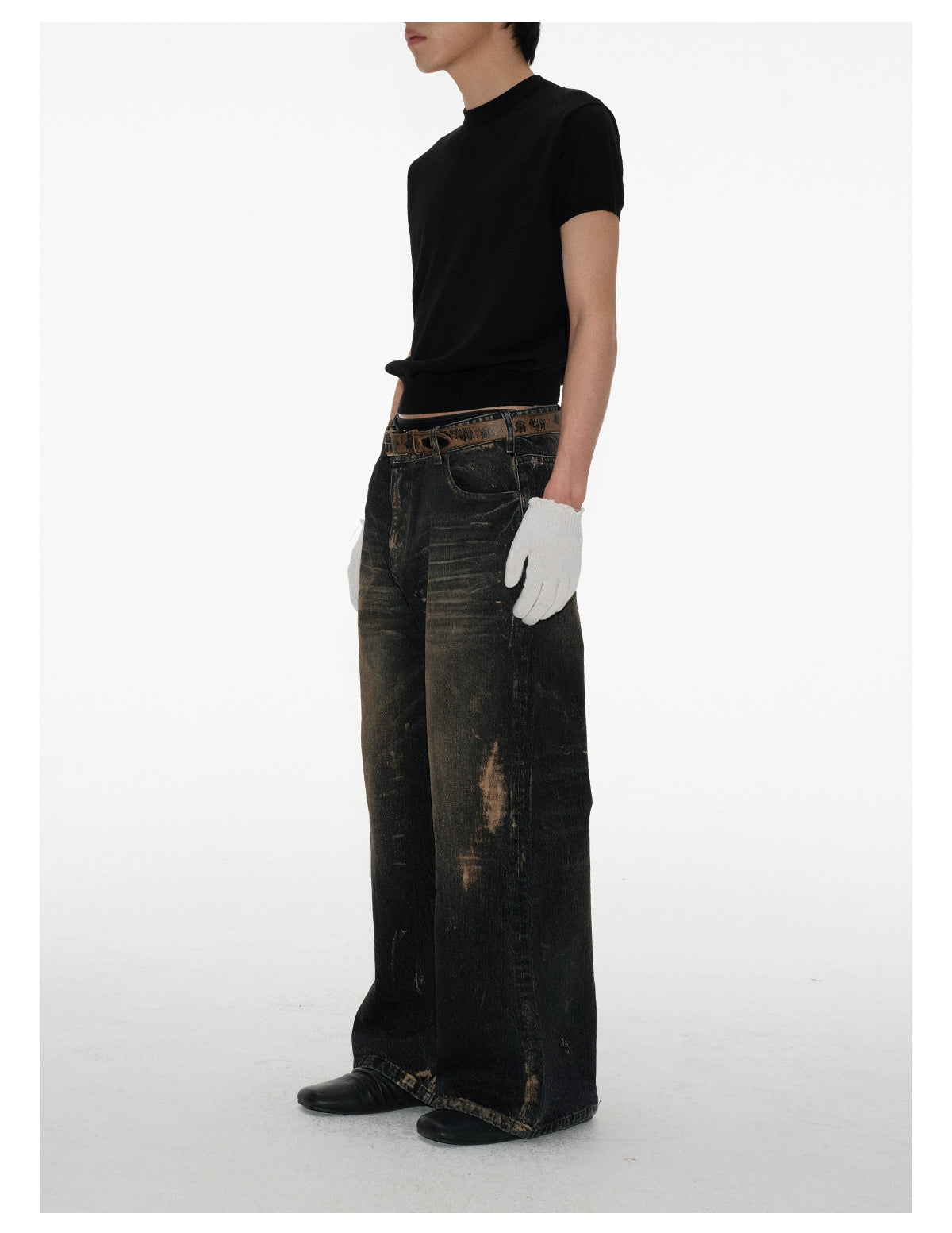 Rub Dirty washed Jeans 14OZ