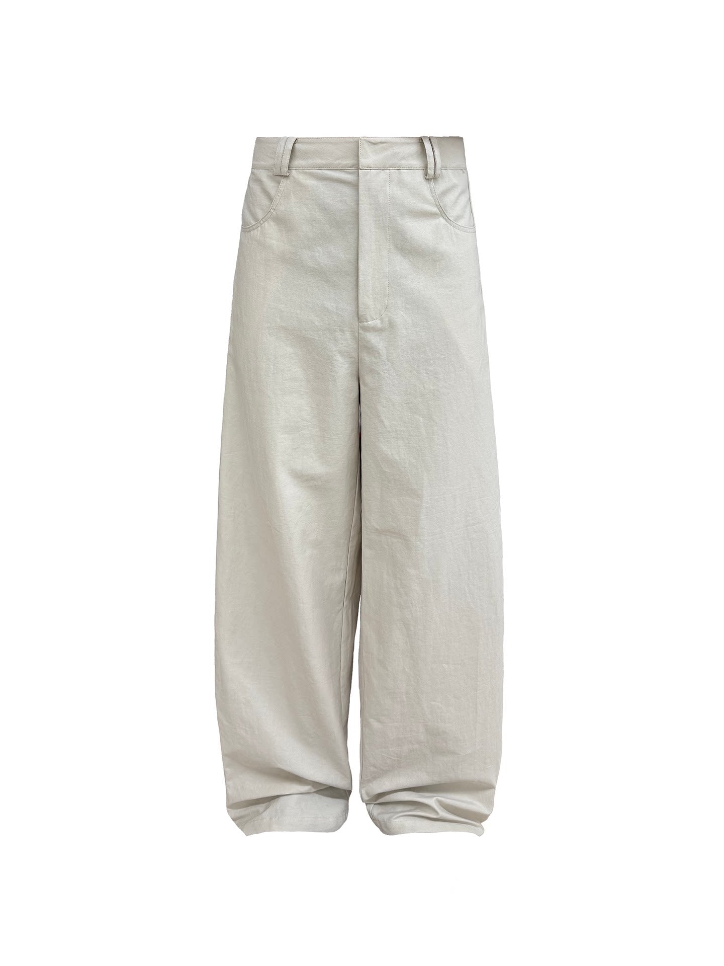 "Straight Ruler" Side Loose Casual Pants